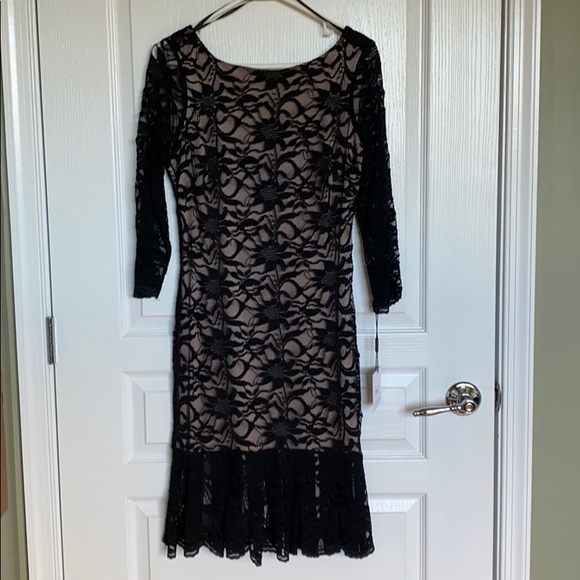 Calvin Klein Black Lace Lined Dress - Picture 1 of 6
